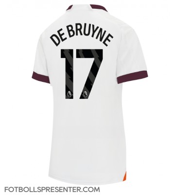 Manchester City Kevin De Bruyne #17 Borta Matchtröja Dam 2023-24 Kortärmad